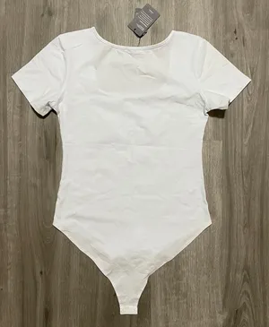 White Tee Bodysuit Size M thumbnail 2