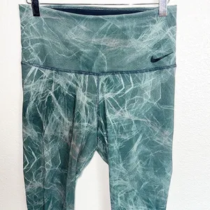 Nike Power Pocket Hyper Mesh Mint Tulle Training High Rise Tight thumbnail 2