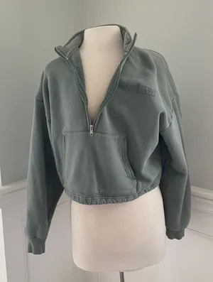 SET ACTIVE HALF ZIP SWEATSHIRT SIZE S! thumbnail 1