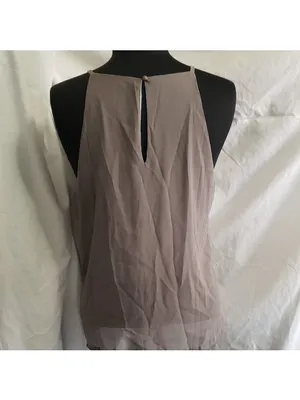 Tank Top Blouse Size Medium Gray thumbnail 3