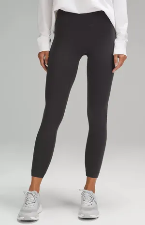 Lululemon Wunder Under SmoothCover High-Rise Tight 25" Size 6 Graphite Grey thumbnail 1