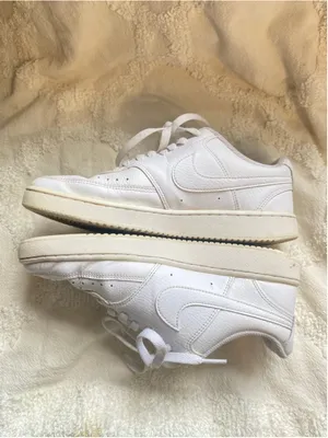 Nike Court Vision Low White Leather Sneakers Streetwear Quiet Luxury Old Money 8 thumbnail 4