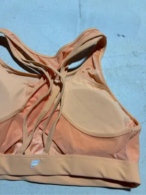 Fabletics orange peach athletic Sports Bra XL thumbnail 3