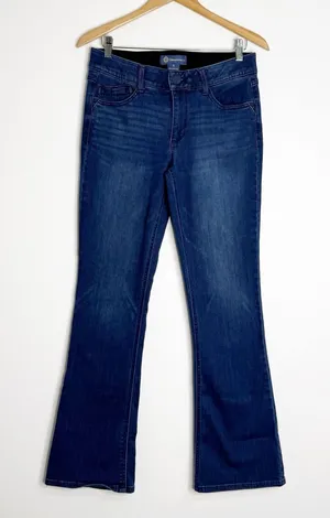 Democracy Itty Bitty Bootcut Jeans Size 8 Dark Wash Ab Solution Stretch thumbnail 1