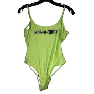 Missguided "1-800-NO-CHANCE" One‎ Piece Bathing Suit nwt thumbnail 2