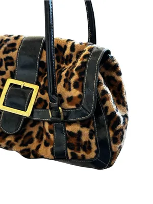 Vintage apt. 9 Animal Print Faux Leather Shoulder Bag Y2K Edgy Coquette thumbnail 4