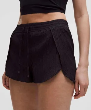 Lululemon Running Shorts‎ Negative Split Textured Run Short 2.5" Black XS thumbnail 1