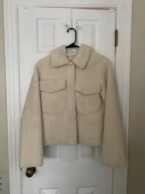 Gianni Bini Cream-Colored Wool Coat thumbnail 2