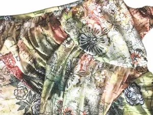 new Boho Chic ❤︎ Floral Watercolor Print Draped Halter Top ❤︎ Pin Up ❤︎ Large thumbnail 7