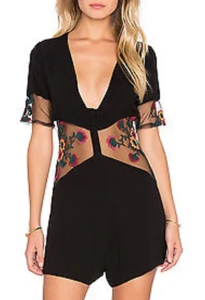For Love & Lemons Eleanora Romper Size XS thumbnail 1