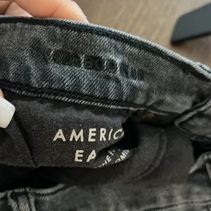 American Eagle 90s Bootcut Boot Cut Distressed Black Denim Jeans 4 thumbnail 10