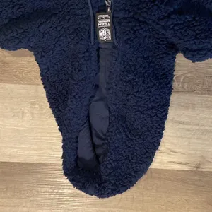 NFL New! Chicago Bears womens navy blue sherpa hoodie size L thumbnail 6