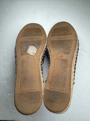 Tory Burch Max Espadrille Mule Embroidered Floral Size 5.5 navy summer casual thumbnail 8