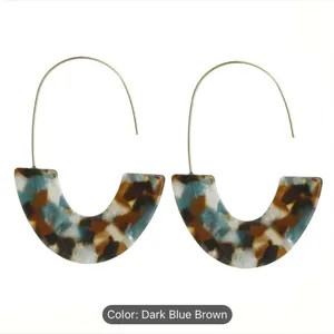 Acrylic Hoop Earrings Minimalist Leisure Style‎ Resin Jewelry thumbnail 4