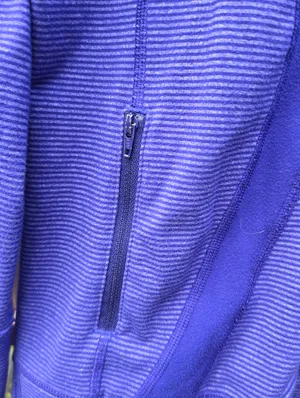 Lululemon In Stride Jacket Magenta Purple zip up Logo sz 6 thumbnail 3