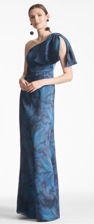 Sachin & Babi Chelsea‎ Maxi Gown FloralTonal Petal Size 6 NWT thumbnail 1