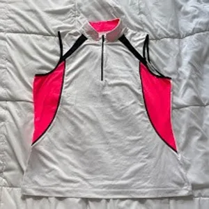 Tail White Label Polo Top T Shirt Womens XL Golf Pink White‎ Tennis Quiet Luxury thumbnail 1