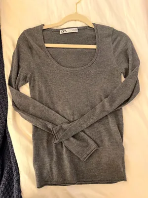 Gray Zara Sweater Long Sleeve thumbnail 1