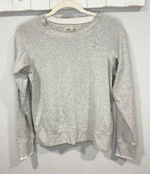 Faherty Legend Crew Sweater Light Heather Gray Size XS thumbnail 1