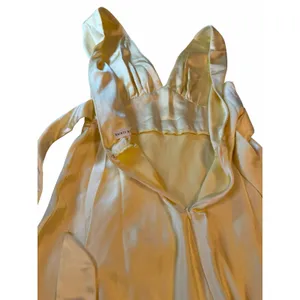 Yellow Satin Saints & Secrets Gown - Size S thumbnail 16