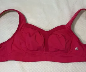 lululemon athletica Pink Molded-Cup Support Sports Bra thumbnail 1