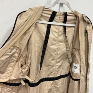 Zara Water Repellent Parka Tan Khaki Longline Hooded Utility Jacket 0518/046/710 thumbnail 6