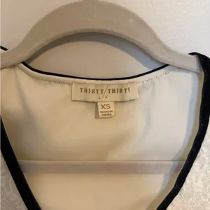 Thirty/ Thirty Cream Lace Top with Black Trim thumbnail 4