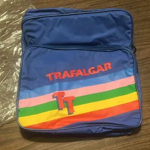 NEW Trafalgar Blue Multi Color Shoulder Hand Travel Bag thumbnail 2