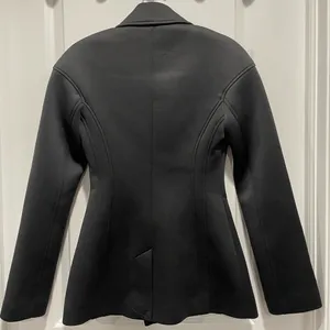 Zara Thick Fitted Black Blazer thumbnail 4