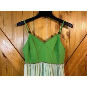 Aryeh Green Adjustable Spaghetti Strap Sleeveless Dress Size Large (6181) thumbnail 2