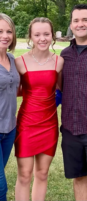 Red Homecoming Dress Honey and Rosie thumbnail 1