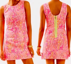 Lilly Pulitzer Dress Shift Mila Pink Flamingo thumbnail 8