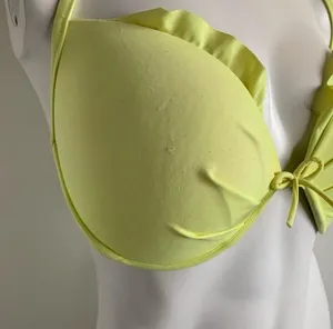 Victoria’s Secret 36DD chartreuse halter bikini top thumbnail 2