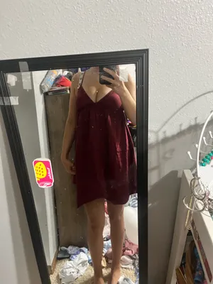 Dark Red Wild Fable Dress thumbnail 2