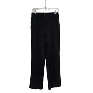 H&M Women's Black Straight Leg Dress Pants Trousers Size 4 thumbnail 2