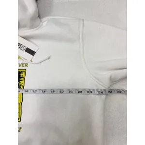Billie Eilish Happier Than Ever World Tour 2022 Hoodie White Yellow Graphic XL thumbnail 7