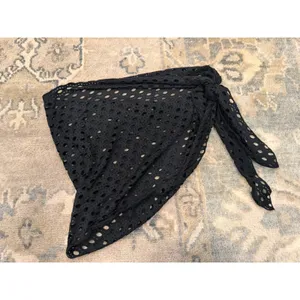 Nasty Gal Black Eyelet Textured Sarong Sz 8 NEW thumbnail 5