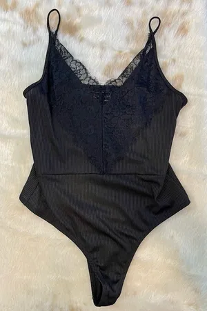 Polly Esther Lace Spaghetti Strap‎ Bodysuit thumbnail 1