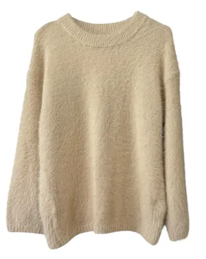 By Together The Mia Sweater Cream Women Size Small Soft Comfort Relaxed Fall NWT thumbnail 1