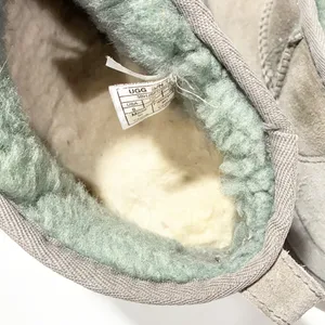 UGG Women’s Grey Sherpa Classic Ultra Mini Boot Size 8 thumbnail 5