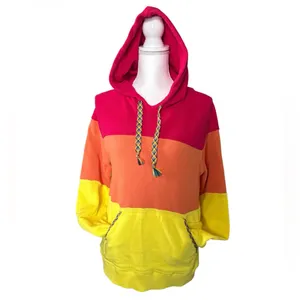 Faherty NWOT Color-block stripped relaxed hoodie thumbnail 4