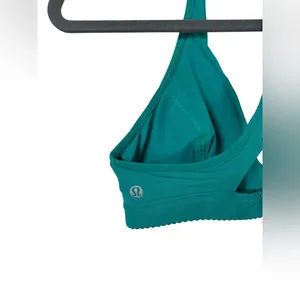 Lululemon All Day Breeze Bra Viridian Green Size 10 Strappy Sports Bra thumbnail 6