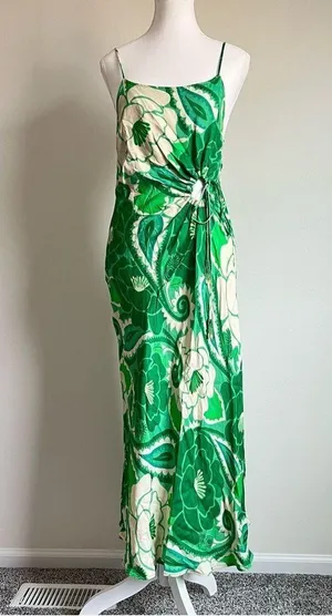 Anthropologie Farm Rio Tropical Groove Circle Cut Out Midi Dress Small thumbnail 3