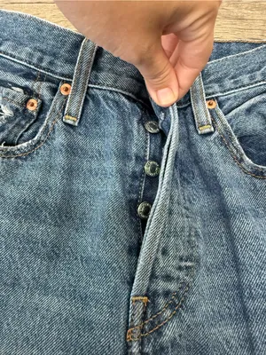 Levi's‎ Jeans Womens 28 Blue Ribcage Straight Ankle Waterless Dark Wash Denim thumbnail 8