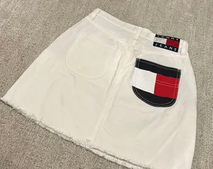 Tommy Hilfiger White Denim Skirt thumbnail 1