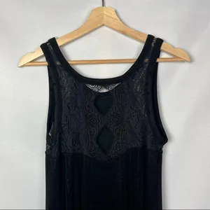 Free People Lace Embossed Polka Dot Asymmetrical Hem Dress S‎ thumbnail 6
