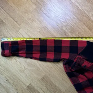 American Eagle AE Unisex Flannel Plaid Button-Down Long Sleeve Shacket Size S thumbnail 8