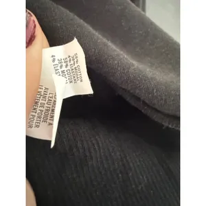 OFFLINE by Aerie Women Black Cropped Long Sleeve Ribbed Side Panel Top Small thumbnail 6