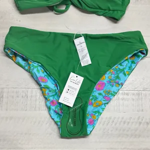 Cupshe Colorful Garden Bikini Top & Reversible Bottoms Set thumbnail 8