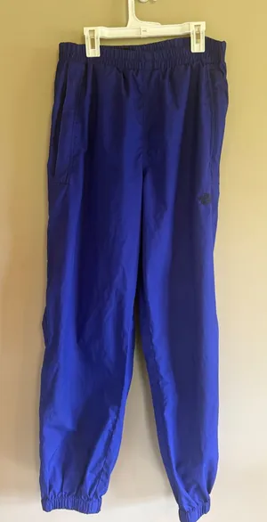 The North Face Womens Purple Windbreaker Track Pants Joggers Sm Cobalt‎ Zip Cuff thumbnail 1